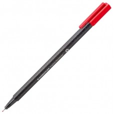 CAJA DE 10 ROTULADORES TRIPLUS FINELINER 334 ECO EDITION ROJO STAEDTLER 334 R-2 (Espera 4 dias)